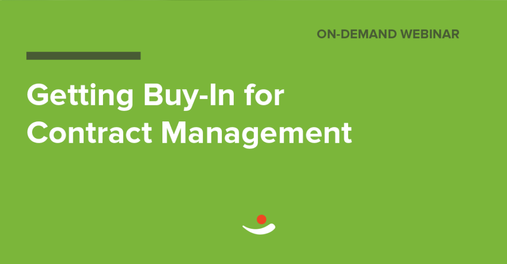 Getting Buy In for Contract Management webinar