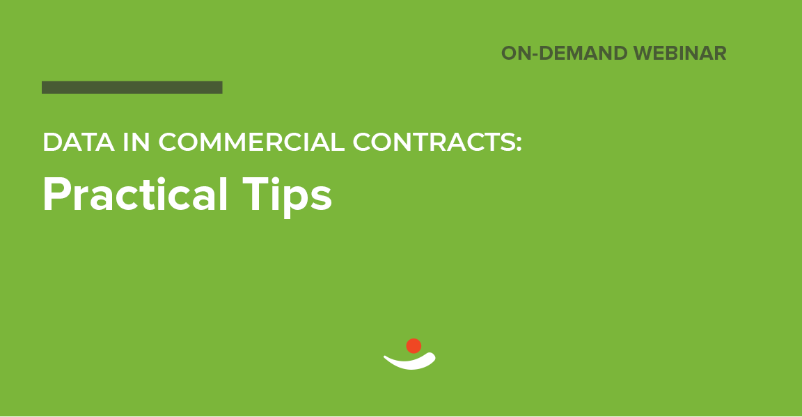 Data in commercial contracts tips
