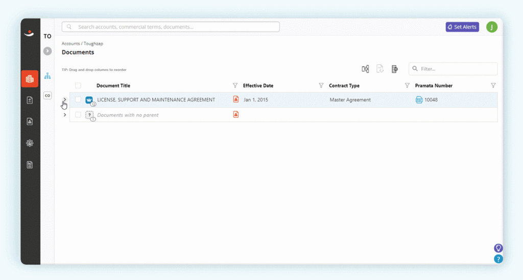 Pramata contract repository documents image