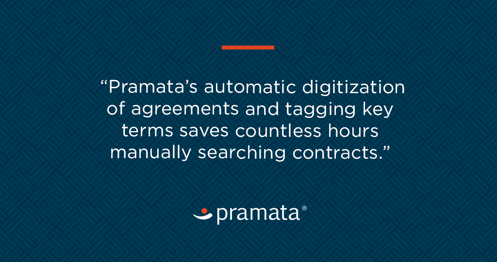 Pramata digitization of contracts quote
