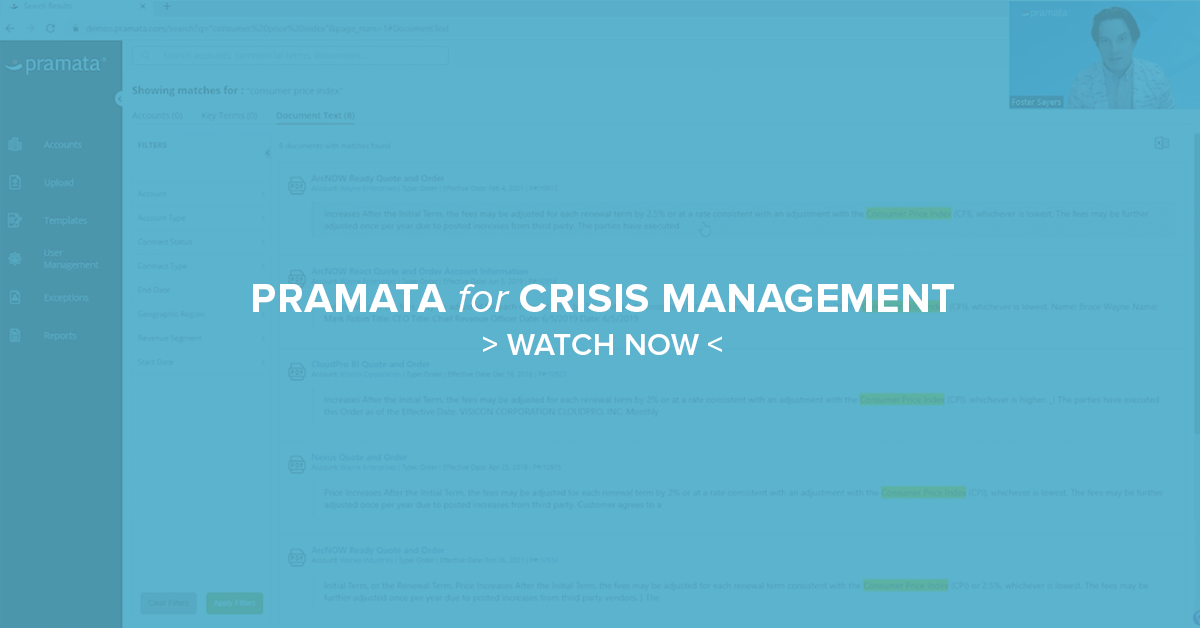 banner for Pramata for crisis management
