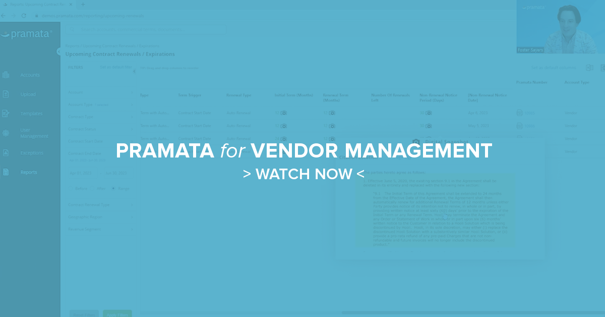 banner for vendor management