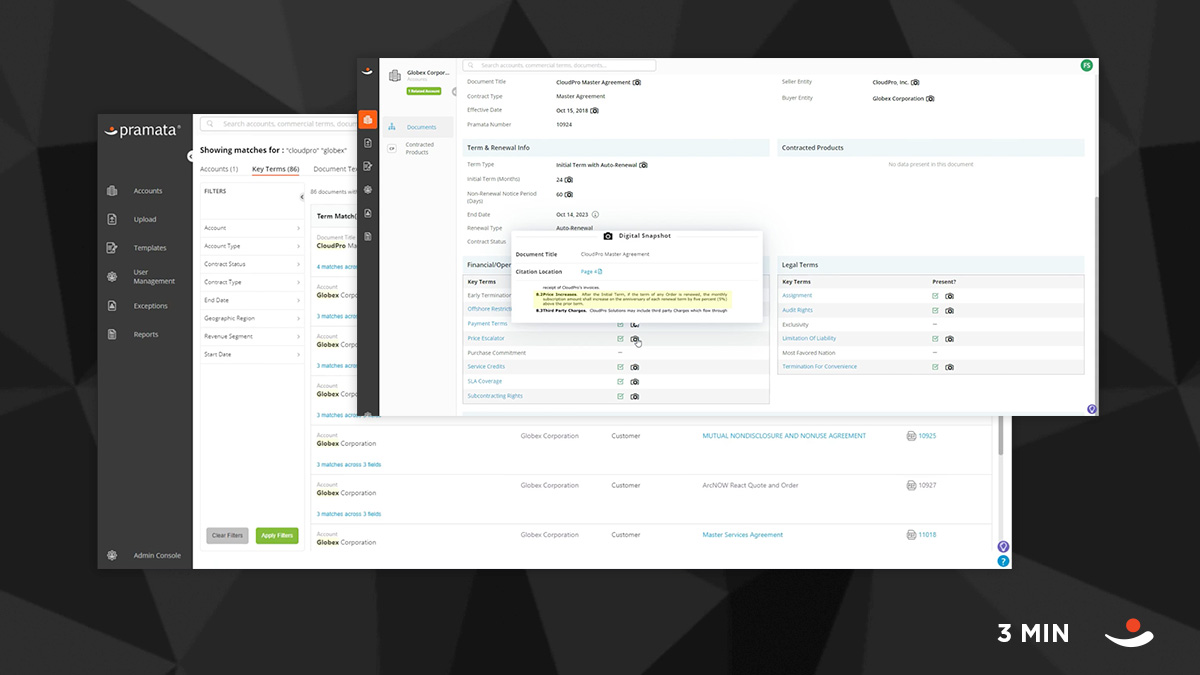 Pramata contract repository demo