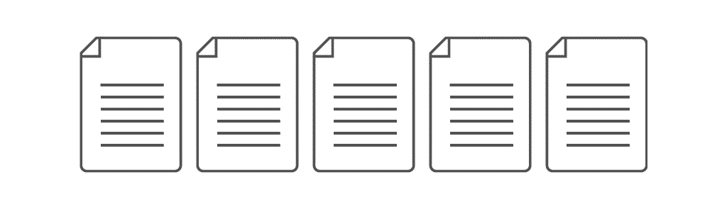 yellow graphics highlighting related sections on multiple contracts